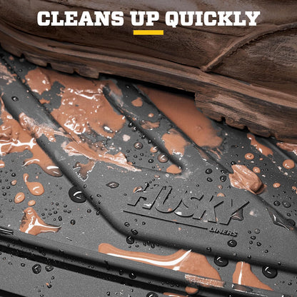 Husky Liners Uni-Fit | Universal Automotive Floor Mats | All Weather Protection for Cars, Trucks, Vans, SUV's | Easy Trim-to-Fit, Black, 4 pcs. - 51509