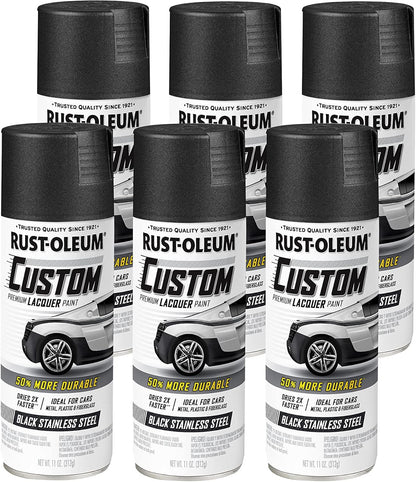Rust-Oleum 323383 Automotive Custom Lacquer Spray Paint, 11 oz, Gloss Clear