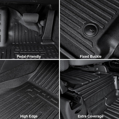 Floor Mats for Hyundai Elantra Gas 2021-2026, All Weather Floor Mats Trunk Cargo Liner and Door Sill Guards Accessories, Full Coverage Set (Not fit Hybrid Models)