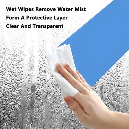 90 Pcs Anti Fog Wipes for Car Windshield & Helmet - Long Lasting Windshield Fog Prevention & Interior Glass Cleaner - Safe for Motorcycle Visor, Ski Goggles, Mirrors - Quick Defog & Clear Vision