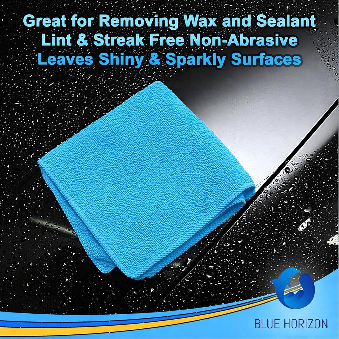 Orange Large Microfiber Cleaning Towels, 36-Pack Dual-Sided Ultra Soft Plush Washcloth, Professional Grade Premium Microfiber Detailing Cloths, Car, Household and Commercial (Orange, 16" x 16")