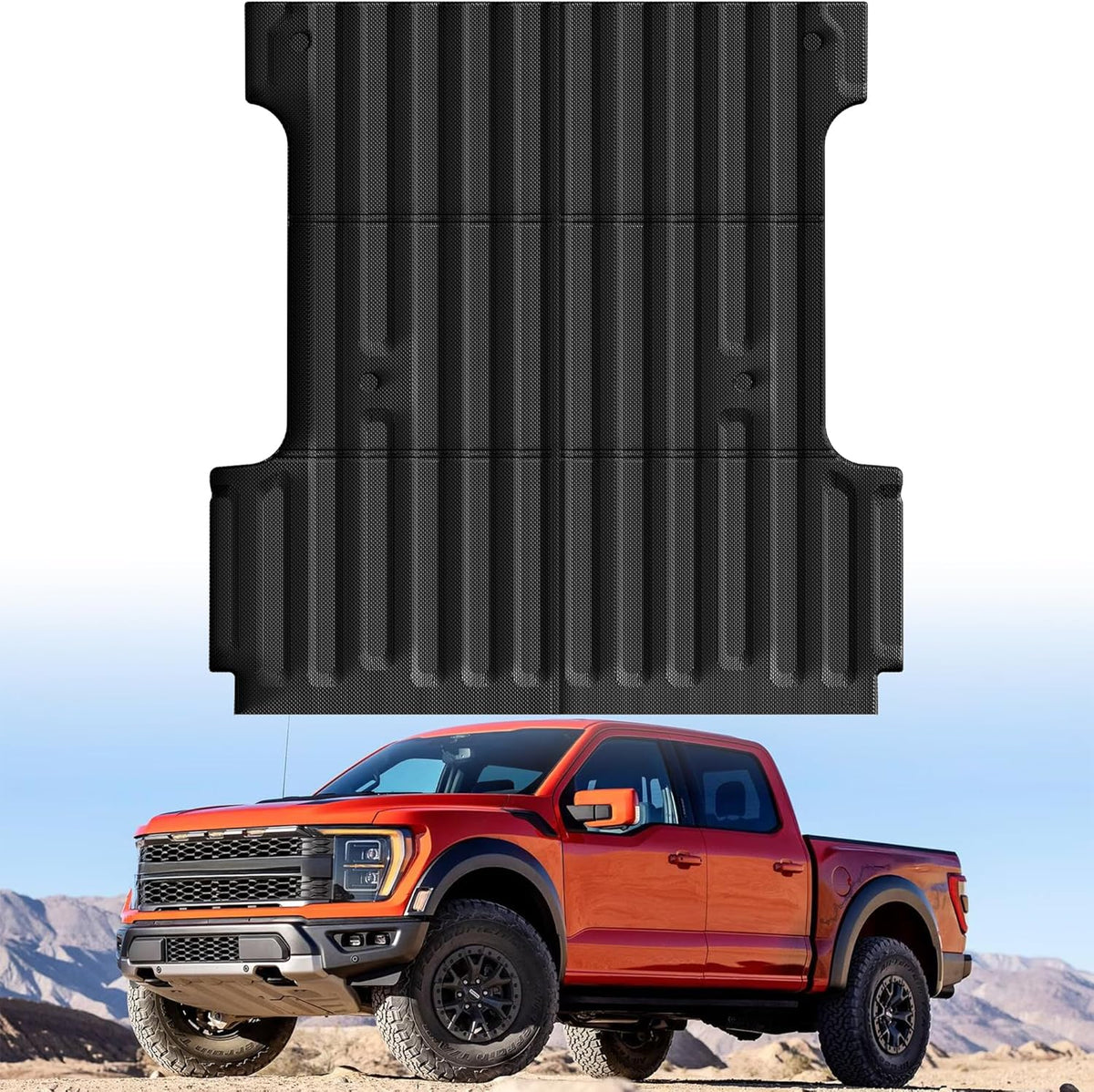 Cargo Liner Compatible with 2015-2024 Ford Edge Cargo Mat，All Weather Protection Trunk Liner Rear Trunk mat，Black