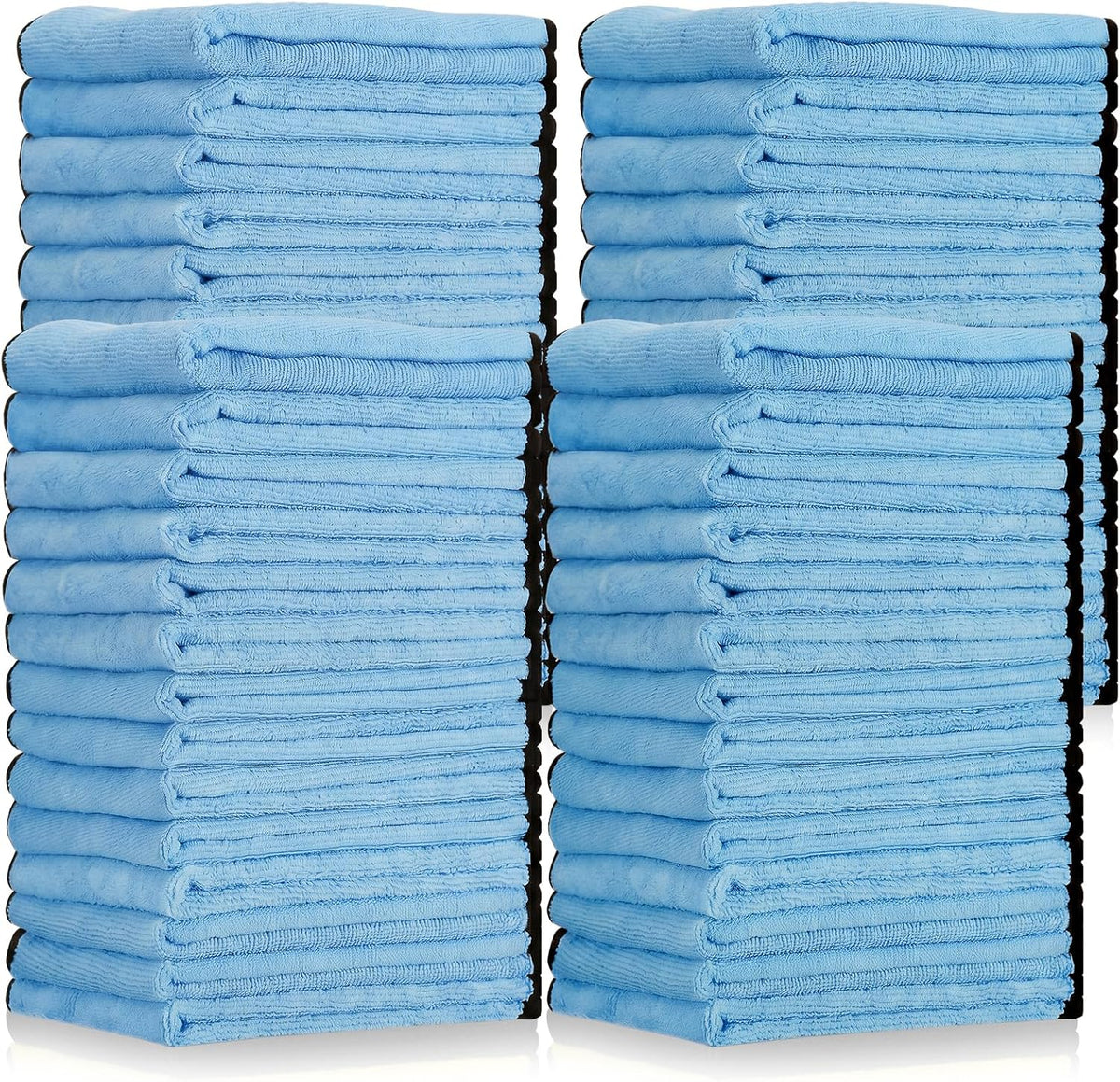 Tallew 40 Pcs Microfiber Towels:16"x16" Microfiber Drying Towels Bulk Micro Fiber Car Cleaning Cloth for Cars Drying Washing Polishing Office Windows Cleaning Household Supplies (Yellow)