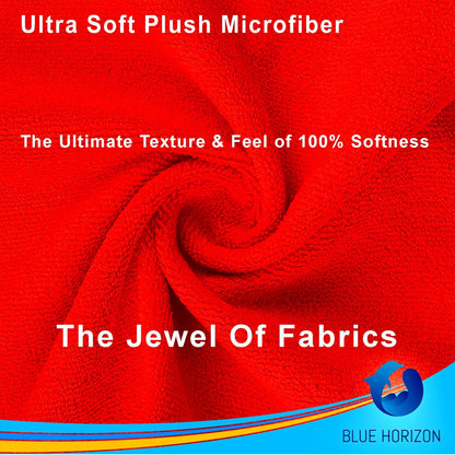 Orange Large Microfiber Cleaning Towels, 36-Pack Dual-Sided Ultra Soft Plush Washcloth, Professional Grade Premium Microfiber Detailing Cloths, Car, Household and Commercial (Orange, 16" x 16")