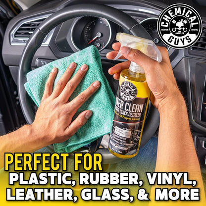 Chemical Guys InnerClean Interior Quick Detailer Cleaner and Protectant for Dashboards Door Panels Seats Trim and Surfaces Non Greasy Interior Car Cleaning Spray and Interior Detailer Spray 16 oz