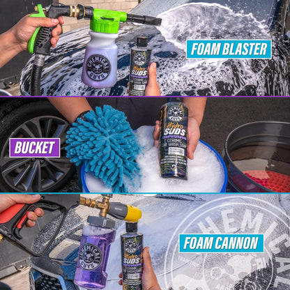 Chemical Guys HydroSuds Ceramic, Shine High Foaming Car Wash Soap - Foam Cannon Soap, Works with Foam Guns or Bucket Washes for Cars, Trucks, Motorcycles, RVs, and More, Berry Scent - 16 oz