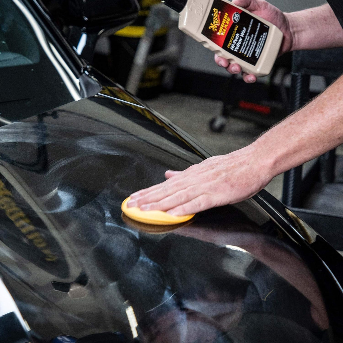 Meguiar’s Professional Hi-Tech Yellow Wax M2601, Versatile Liquid Car Wax Offers Durable Paint Protection, Rich Color, and Shine, Clear Coat Safe Formula Can Be Applied by Hand or DA Polisher, 1 Gal