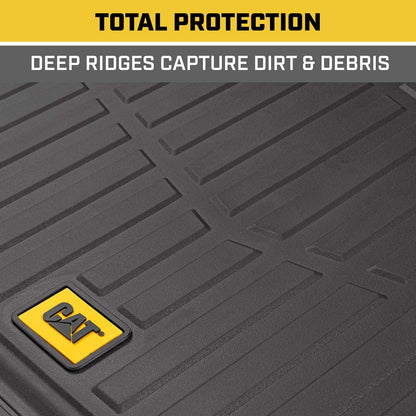 CAT Heavy Duty SUV Black Cargo Liner & Car Trunk Mat - Universal Trimmable All Weather Cargo Mats for Back of SUV - SUV Trunk Mat & Carpet Cover Trunk Liner - Cargo Cover Trunk Cover 53" x 36.25"