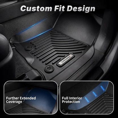OEDRO Cargo Trunk Liner Fit for 2010-2017 Chevrolet Equinox L/LS/LT/LTZ/Premier& 10-17 GMC Terrain SL/SLE/SLT/Denali, All Weather Custom Fit Anti-Slip Cargo Mat, Black