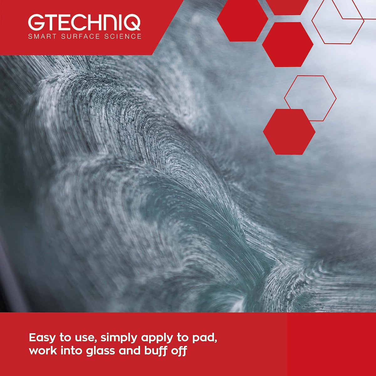 Gtechniq G4 Nanotech Windshield Polish, 3.4 fl oz | Removes Stubborn Dirt and Grime, Removes Water Spots and Tarnishes, Clinically Clean Smear and Scratch-Free Finish