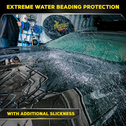 Meguiar's Hybrid Ceramic Liquid Wax, Shield Your Paint with a Residue-Free Liquid Car Wax with Advanced SiO2 Hybrid Technology and Long-Lasting Water-Beading Protection, 16 Oz Bottle