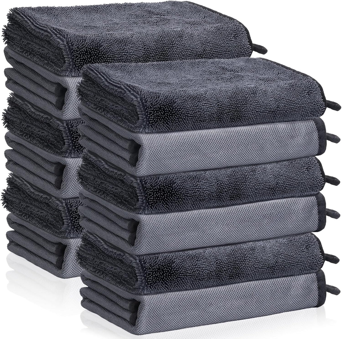 6PCS Microfiber Towels for Cars 36x25 Inch Microfiber Cleaning Cloths Bulk Soft Car Detailng Towel Cloths 450 GSM Detailing Buffing Quick Drying Towel Polishing Waxing Auto Detailing Towel Cloth
