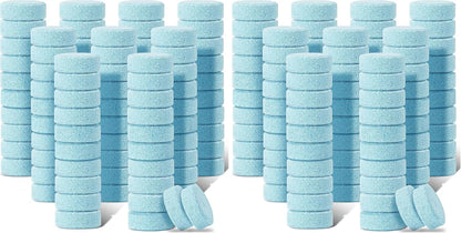 Boao 100 Pcs Car Windshield Washer Tablets Cleaning Washer Fluid Tablets Glass Concentrated Cleaner Windshield Wiper Fluid Solid Effervescent Remove Auto Glass Stains Clear Car Vision