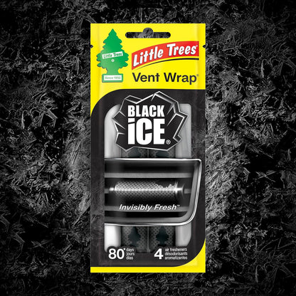 LITTLE TREES Car Air Freshener | Vent Wrap Provides Long Lasting Scent, Invisibly Fresh | New Car Scent, 16 Air Fresheners