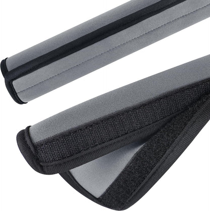 Extra Long Car Seat Belt Cover, 2Pack Waterproof Seatbelt Shoulder Pad for Comfortable Driving, Soft Seatbelt Strap Covers for Adults Kids Women & Men, Machine Washable, Grey