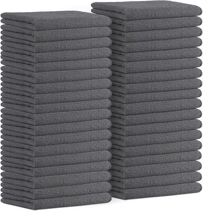 Avalon Towels Microfiber Cleaning Cloths (Value Pack of 36) - Size 16 x 16 Inches, Highly Absorbent Cleaning Rags, Lint Free, Reusable and Washable, Microfiber Towels for Cars