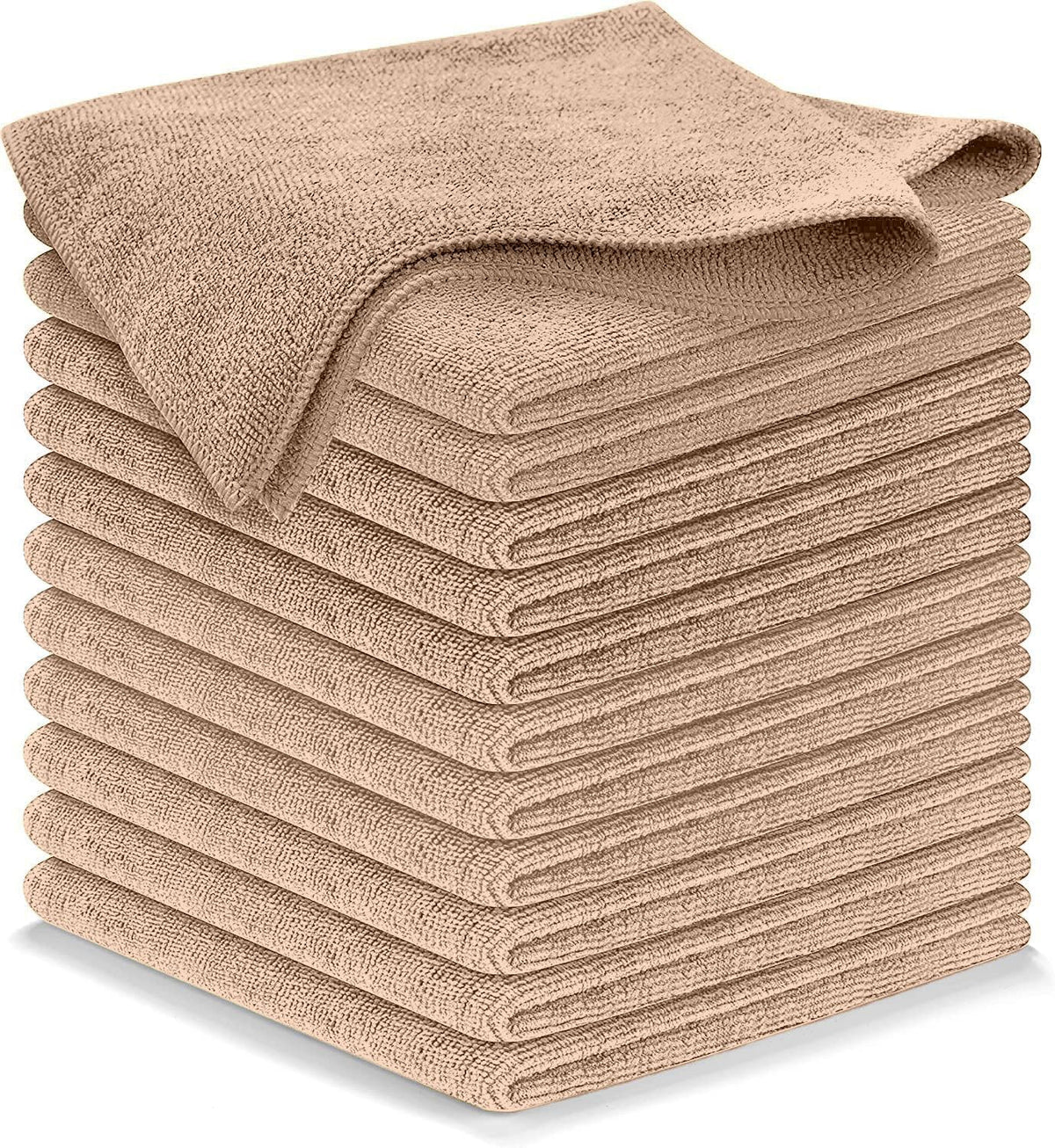 USANOOKS Microfiber Cleaning Cloth Grey - 12 Pcs (12.5"x12.5") - High Performance - 1200 Washes, Ultra Absorbent Microfiber Towel Weave Grime & Liquid for Streak-Free Mirror Shine - Car Washing Cloth
