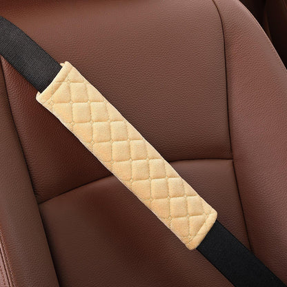 4 Pack Universal Car Seat Belt Pads, Adult Seat Belt Shoulder Strap Covers Harness Pad for Car/Bag,Soft Comfort Helps Protect You Neck Shoulder from The Seat Belt Rubbing（Black）