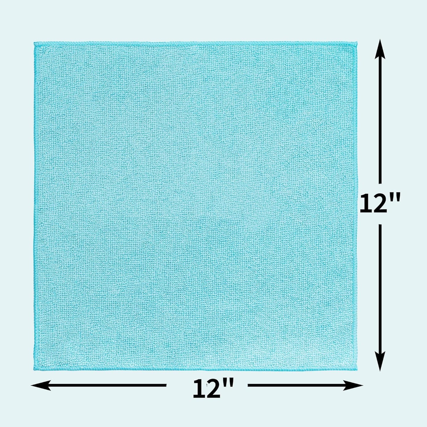 Microfiber Cleaning Cloth, 100 Pack Cleaning Rags Microfiber Towel Bulk Absorbent Lint-Free Wash Cloths, All-Purpose Shop Towels for Cars, Automotive, Garage, Home & Kitchen 11.5"*11.5"
