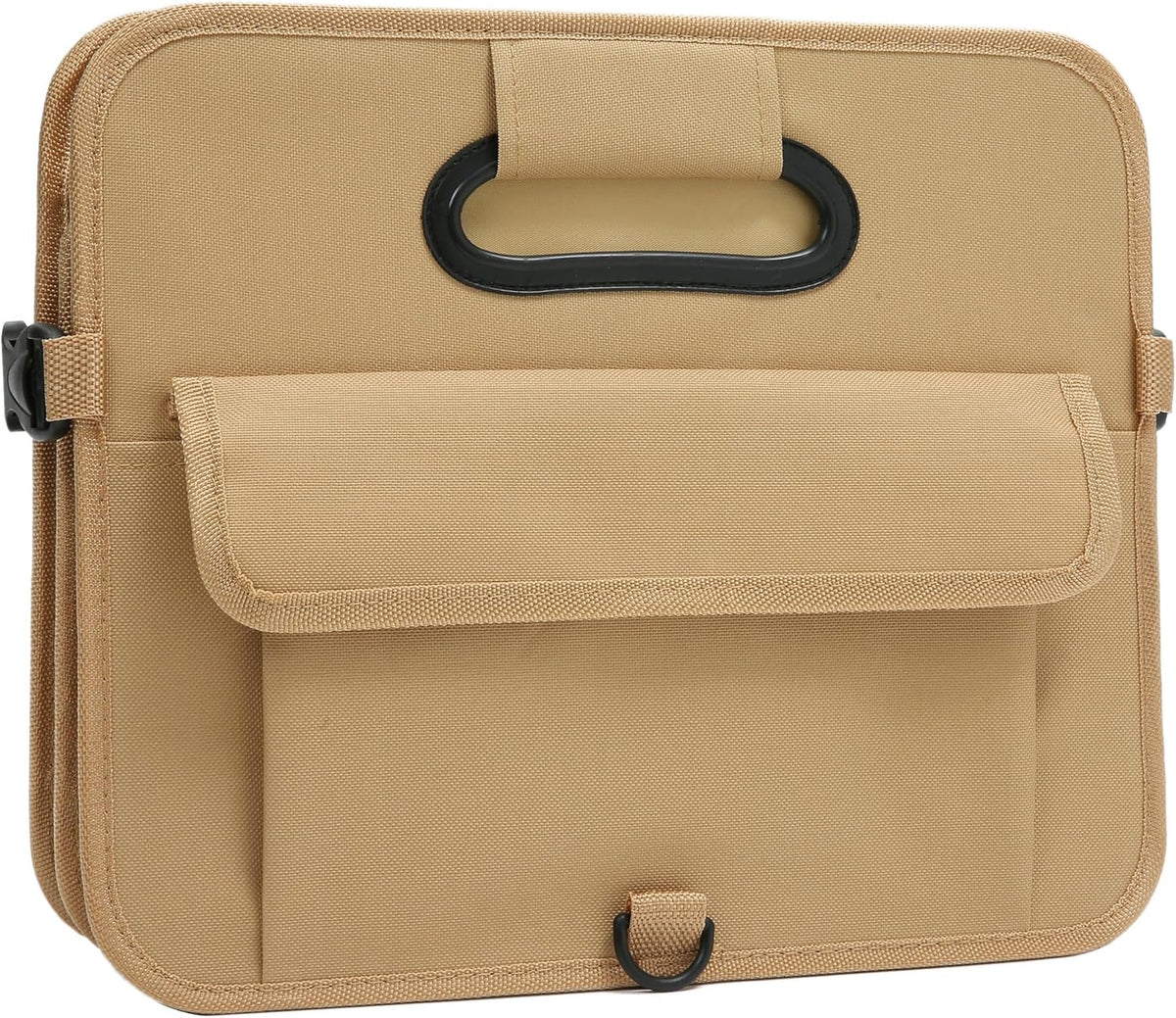 AOKJOY Car Trunk Organizer Car Storage Organizer Collapsible Multi Compartment Car Organizer Adjustable Straps for SUV(Beige)