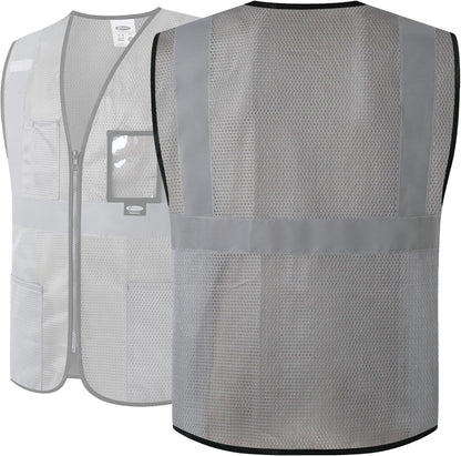 JKSafety Safety Vest for men women Hi Vis Vest with Pockets and Zipper High Visibility Meet ANSI Standard（BX310