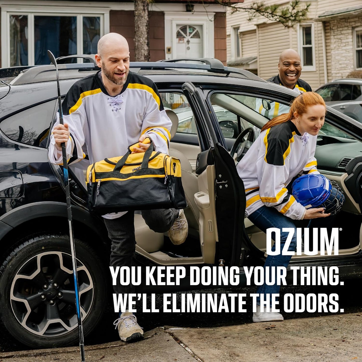 OZIUM® Air Freshener Odor Eliminator, 2oz Single Shot Total Air Refresh & Car Air Freshener – Original – 4 Pack