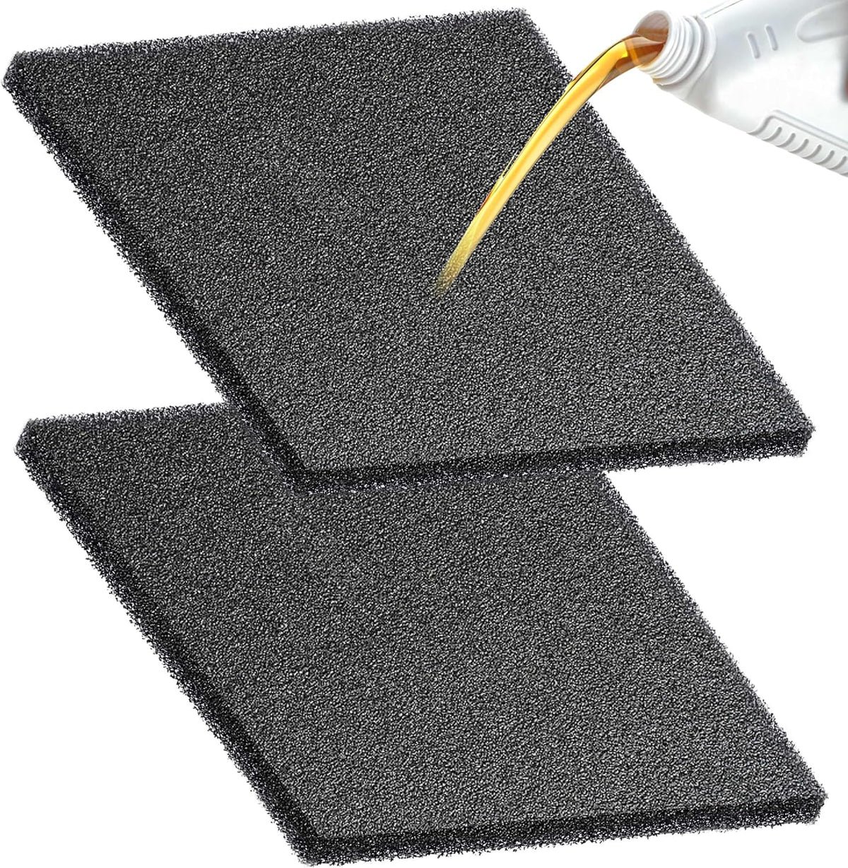2 Pack Oil Change Kit, 15 Inch Oil Drain Pan Splash Pad Fits Most Drain Pans