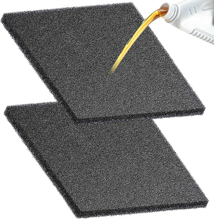 2 Pack Oil Change Kit, 15 Inch Oil Drain Pan Splash Pad Fits Most Drain Pans