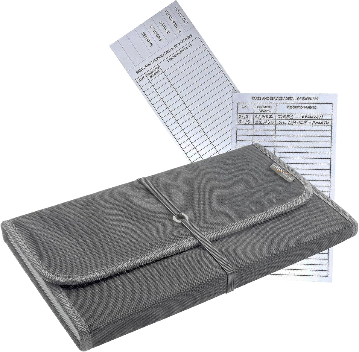 High Road Glove Box Organizer - Insurance and Registration Holder for Car Documents and Paperwork - Expandable Front Seat Organizer with Card Pockets