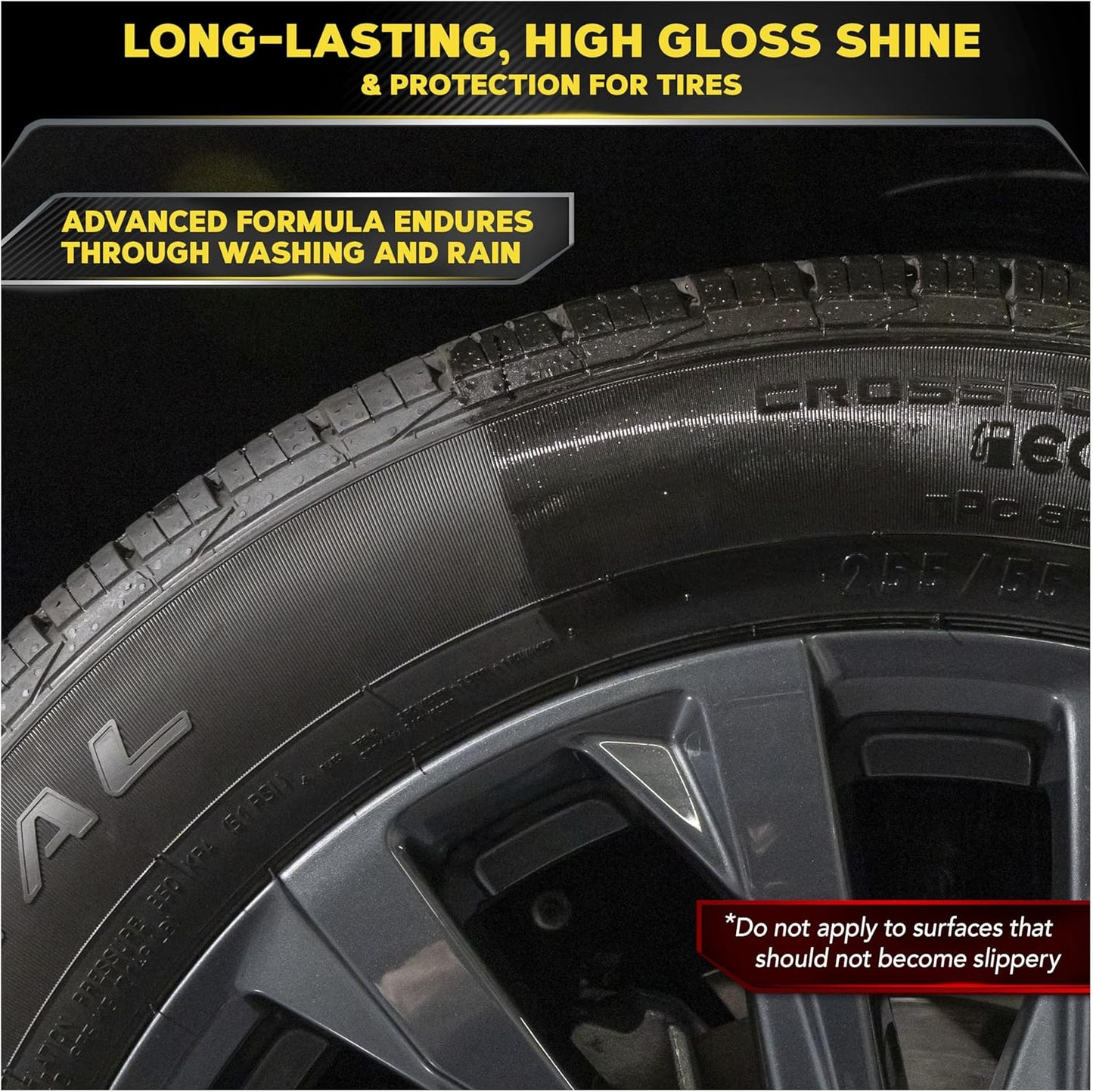 Meguiar’s Endurance Tire Gel - Tire Shine Gel, Premium Car Tire Shine For A Lasting Glossy Finish; Apply To Tires Cars, Trucks & Suvs To Keep Tires Looking Deep Black And Clean -16 Oz