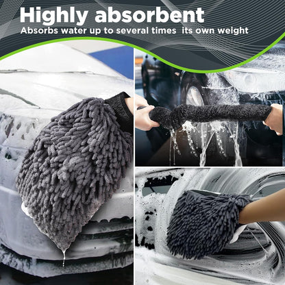 PWACCS Pressure Washer Foam Gun with Dual Connector Accessory, Short Power Washer Gun Foam Cannon and Double Tip Attachment Car Wash Kit, 1/4" Quick Connector, M22 Male Inlet, 4000 PSI, 1.5 Liter
