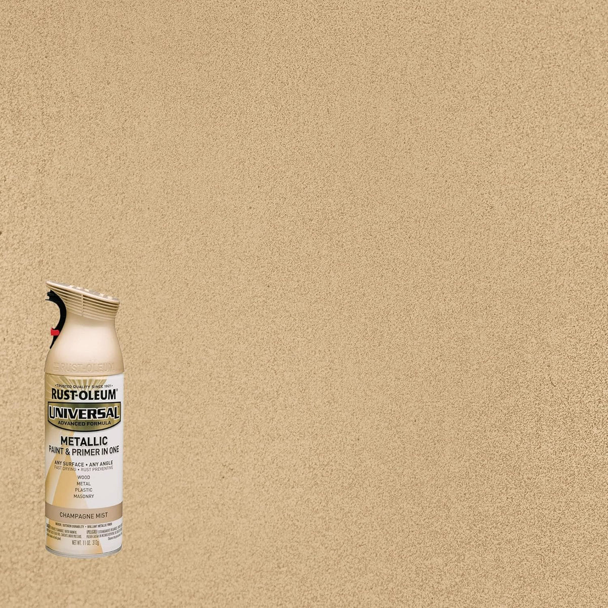 Rust-Oleum 302151 Universal All Surface Clear Topcoat Spray, 11 oz, Dead Flat Clear - Colors A