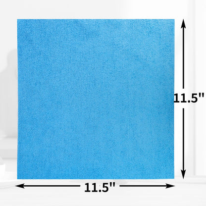 Microfiber Cleaning Cloth, 100 Pack Cleaning Rags Microfiber Towel Bulk Absorbent Lint-Free Wash Cloths, All-Purpose Shop Towels for Cars, Automotive, Garage, Home & Kitchen 11.5"*11.5"