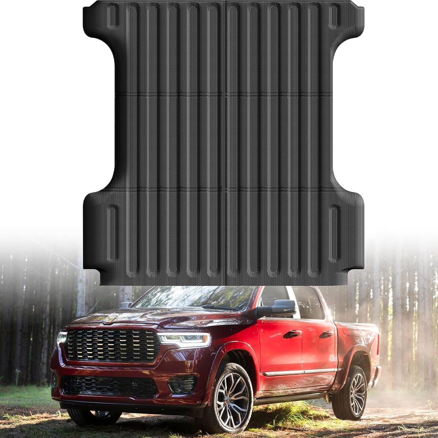 Cargo Liner Compatible with 2015-2024 Ford Edge Cargo Mat，All Weather Protection Trunk Liner Rear Trunk mat，Black