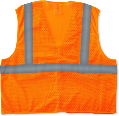 Ergodyne GloWear Reflective Safety Vest, Yellow, Orange, Mesh, Adults, Unisex, Hi-Visibility Safety Vest, Vest