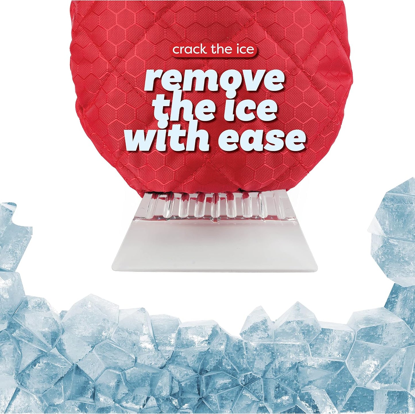 SCRUBIT Ice Scraper with Glove - Car Windshield Scraper for Ice and Snow w/Fleece Mitt - Quickly Scrape and Remove Snow While Staying Warm - Waterproof & Windproof - Car Scraper Snow Brush (Black)