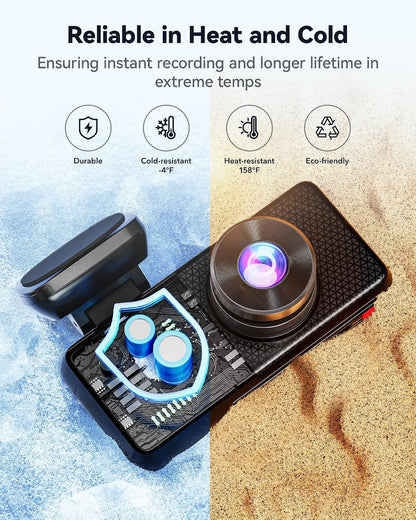REDTIGER F17 Elite 4K Dash Cam 3 Channel, STARVIS 2 IMX678 & IMX675, 128GB Card, Full Night Color, 4K+2.5K+1080P Front and Rear Inside, Voice Control, 5GHz WiFi-30MB/s Download, GPS, HDR, Parking Mode