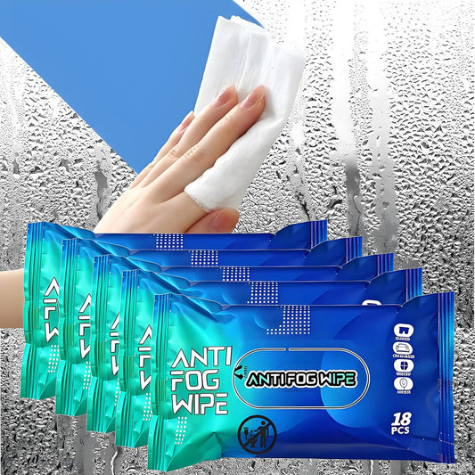 90 Pcs Anti Fog Wipes for Car Windshield & Helmet - Long Lasting Windshield Fog Prevention & Interior Glass Cleaner - Safe for Motorcycle Visor, Ski Goggles, Mirrors - Quick Defog & Clear Vision
