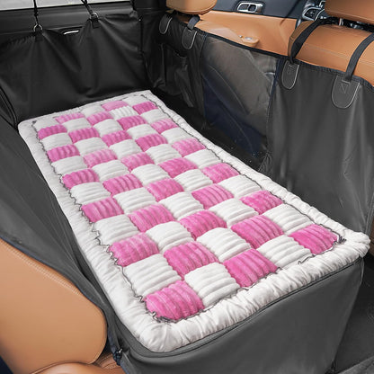 HiPetpy Backseat Dog Bed Mat for Car, Non-Slip Dog Bed for Car Back Seat, Soft & Cozy Dogs Blanket, Washable Travel Pet Mat Seat Protector for Cars, SUVs, Trucks