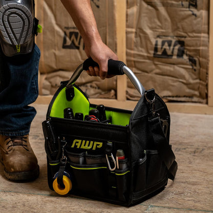 AWP Tool Bags, Premium Tool Bag, Black, Durable Tool Tote, for Professionals and Contractors