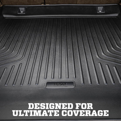 Husky Liners Weatherbeater Floor Mats | Fits 2007-2014 Cadillac Escalade, Chevrolet Tahoe & GMC Yukon | Front & 2nd Row, 3-pc Black - 98251