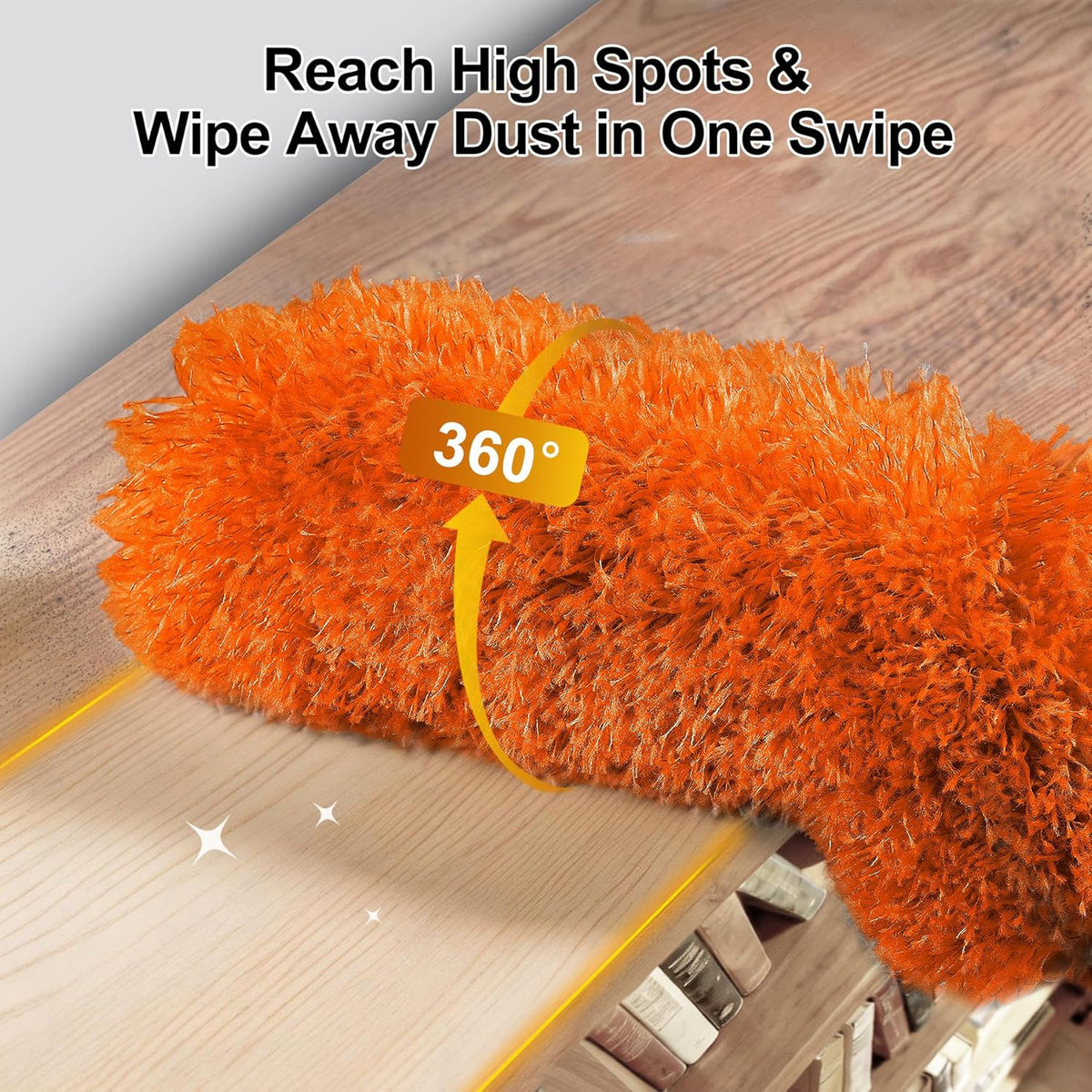 Tiumso Microfiber Feather Duster 5-in-1 Kit, Dusters for Cleaning, Duster with Extension Pole 100 Inches, Cobweb Duster, Microfiber Dusters for High Ceilings and Fans, Blinds, Cars and Furniture