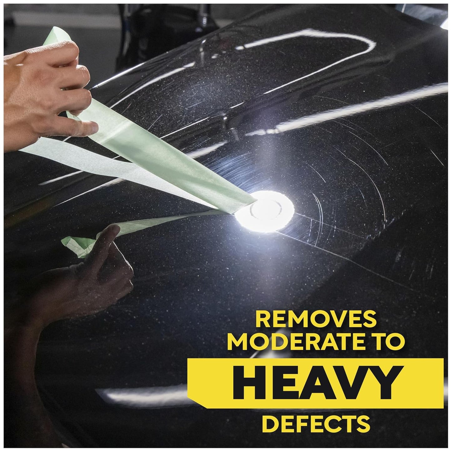 Meguiar’s Mirror Glaze M105 Ultra-Cut Compound, Car Rubbing Compound for Removing Scratches and Heavy Swirls While Adding Shine, Safe and Effective on All Glossy Car Paint and Clear Coats, 8 oz