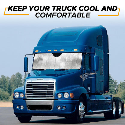 EcoNour Accordion Car Windshield Sun Shade | Car Sun Visor to Protect Harmful UV Rays | Foldable Automotive Windshield Sunshades | Window Sun Blocker to Keep Your Vehicle Cool & Comfort - 58" x 28"