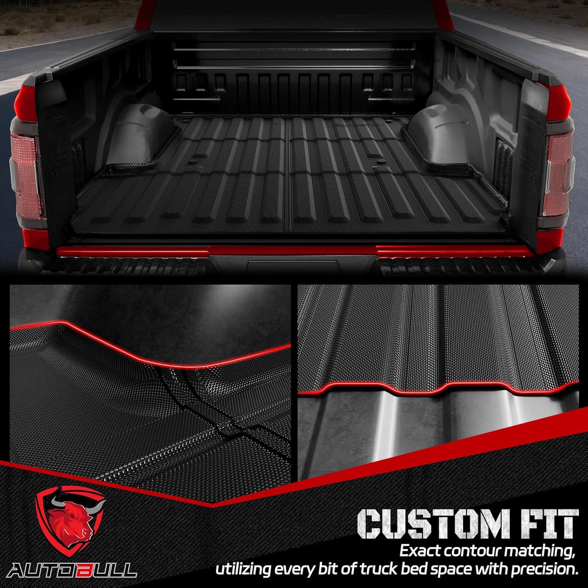 Cargo Liner Compatible with 2015-2024 Ford Edge Cargo Mat，All Weather Protection Trunk Liner Rear Trunk mat，Black