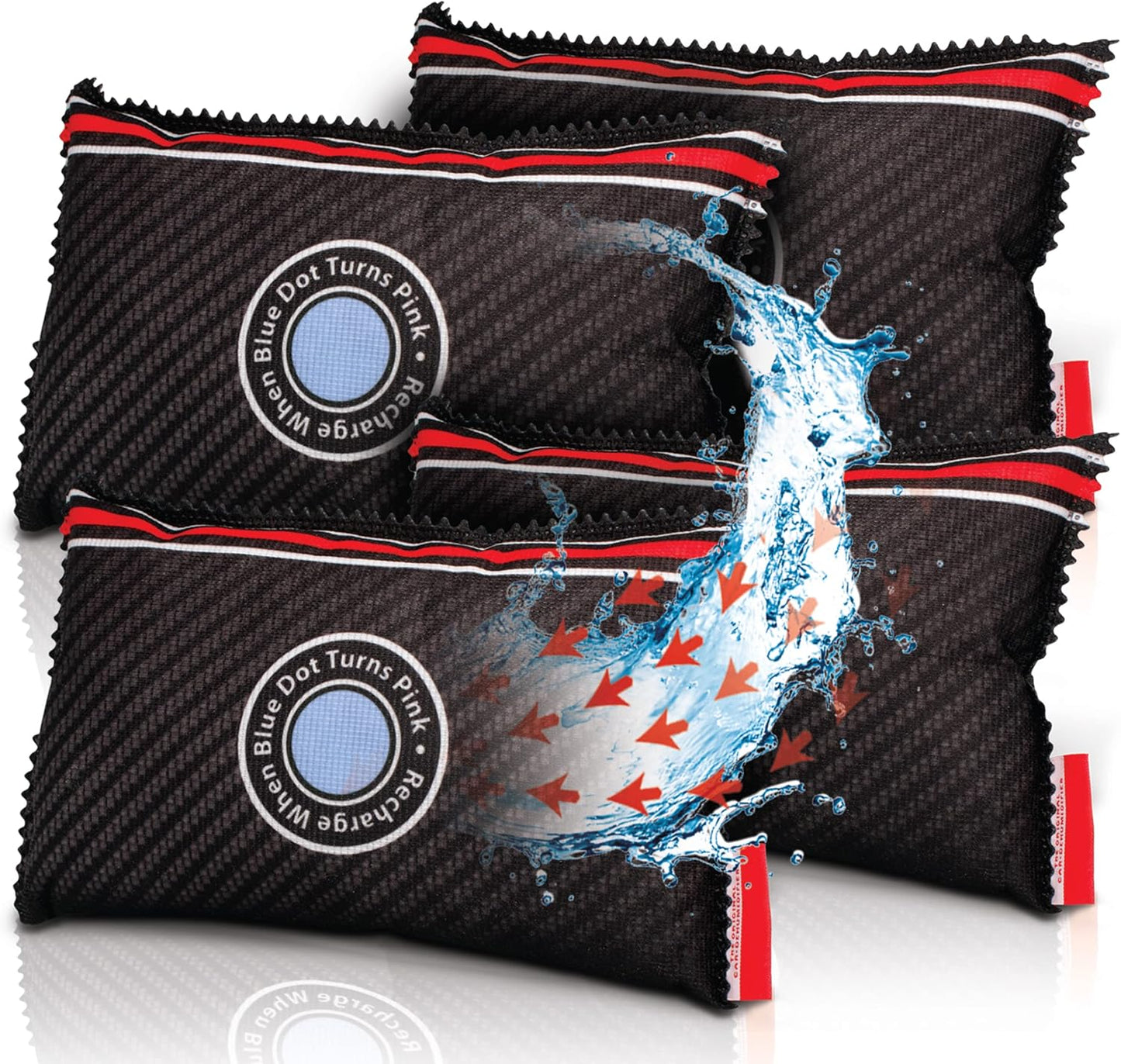 Reusable Car Dehumidifier Bag (2 Pack) Rechargeable Dehumidifier bags for Car, Trucks, and RVs - Prevent Damp & Moisture on Windscreens - Leakproof Moisture Absorber for Car and Home