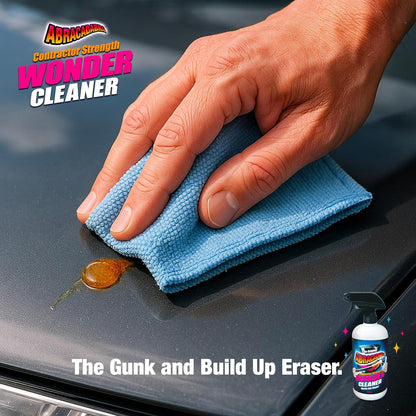 Abracadabra® Wonder Cleaner Spray 16 oz - As Seen on TV Contractor Strength Adhesive, Tar, Gum, Sap & Sticker Remover - Citrus Cleaner for Cars, Garage Floors, Concrete, Tile, Metal & Wood