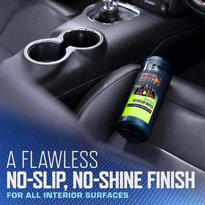 Armor All Podium Series Car Interior Detailer Wipes, Large Car Cleaner Wipes with UVA and UVB Protection, Developed With Oracle Red Bull Racing, 25 Count