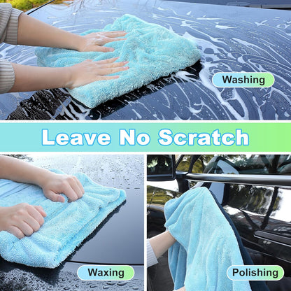 JOYMOOP Microfiber Towels for Cars, 2 Pack 35.4" x 23.6" Car Drying Towel, Dark Gray Reusable Car Towel, Quick Drying Car Microfiber Cleaning Cloth for RVs, SUVs, Trucks