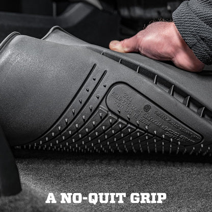 Husky Liners Weatherbeater Floor Mats | Fits 2013 - 2024 Toyota 4Runner; 2014 - 2024 Lexus GX460 | Front & 2nd Row, 3-pc Black - 99571